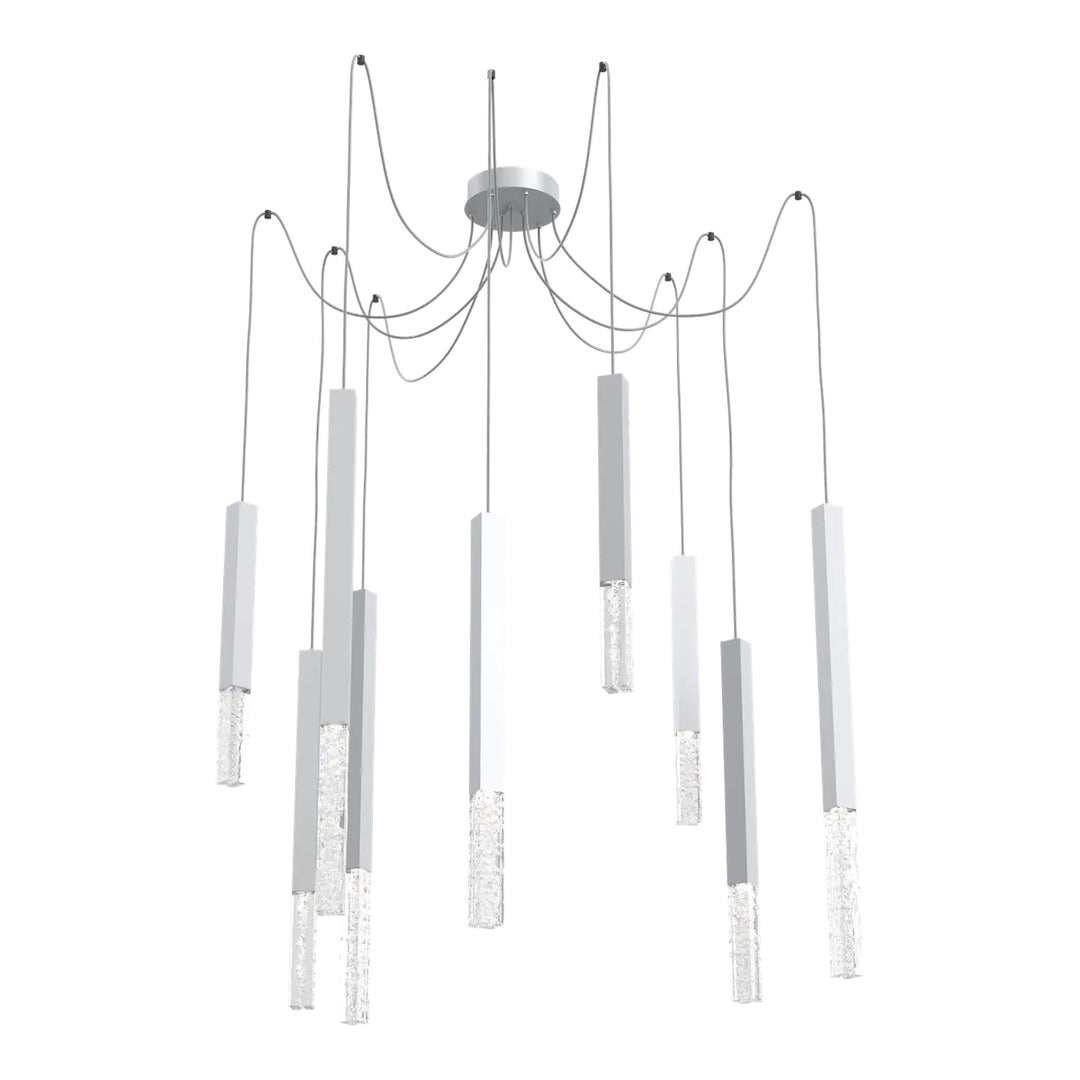 Axis XL Swag Chandelier by Hammerton Studio in Classic Silver
