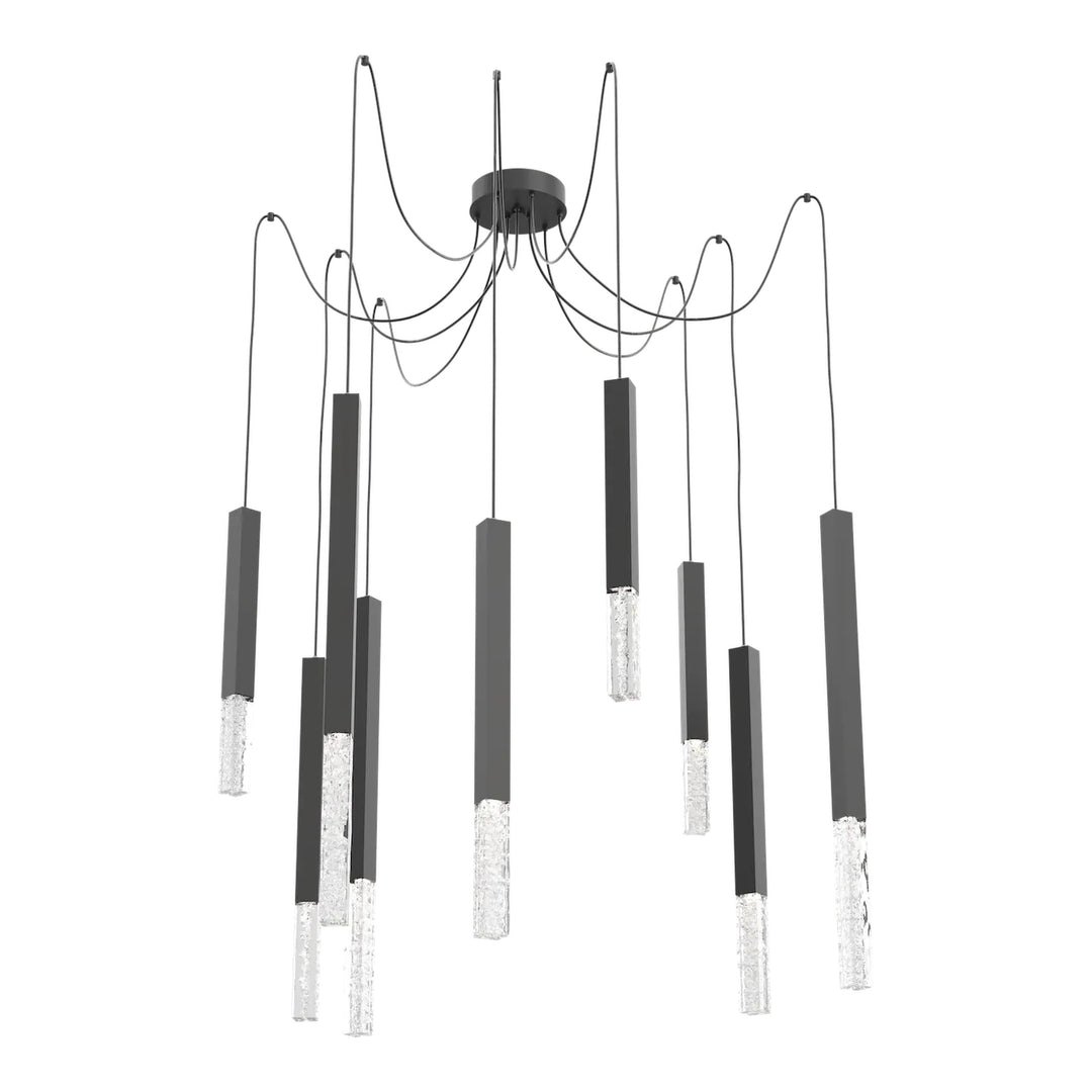 Axis XL Swag Chandelier by Hammerton Studio in Matte Black