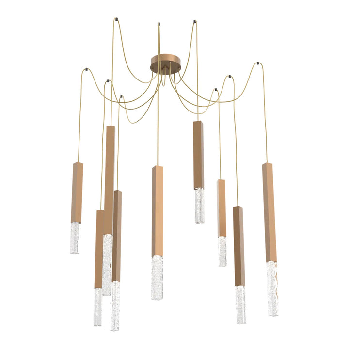 Axis XL Swag Chandelier by Hammerton Studio in Novel Brass