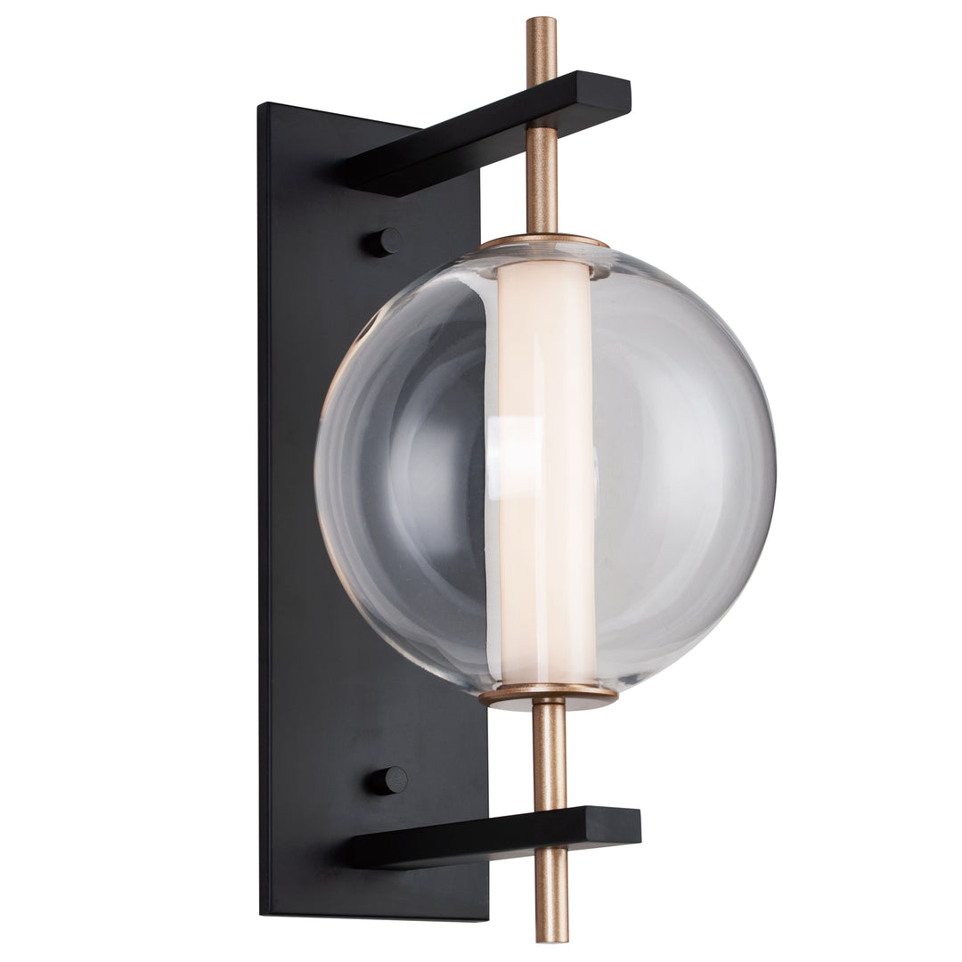Axle LED Wall Sconce by ET2 Lighting in Gold, front view