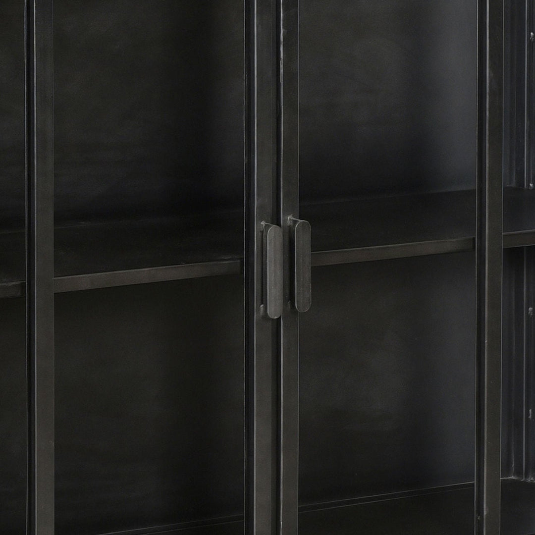 Ronan Glass Door Storage Cabinet, detail 1 view