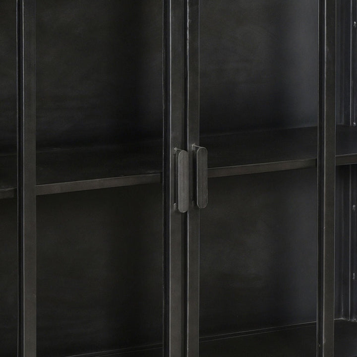 Ronan Glass Door Storage Cabinet, detail 1 view