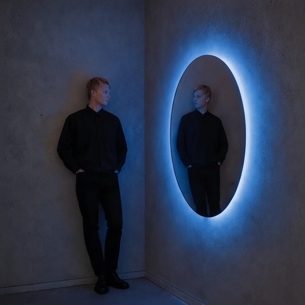 Azure Eclipse Mirror by Interior Moderna - view 11
