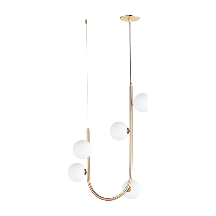 Contour 5-Light Cord Hung Pendant by Studio M Lighting in Heritage