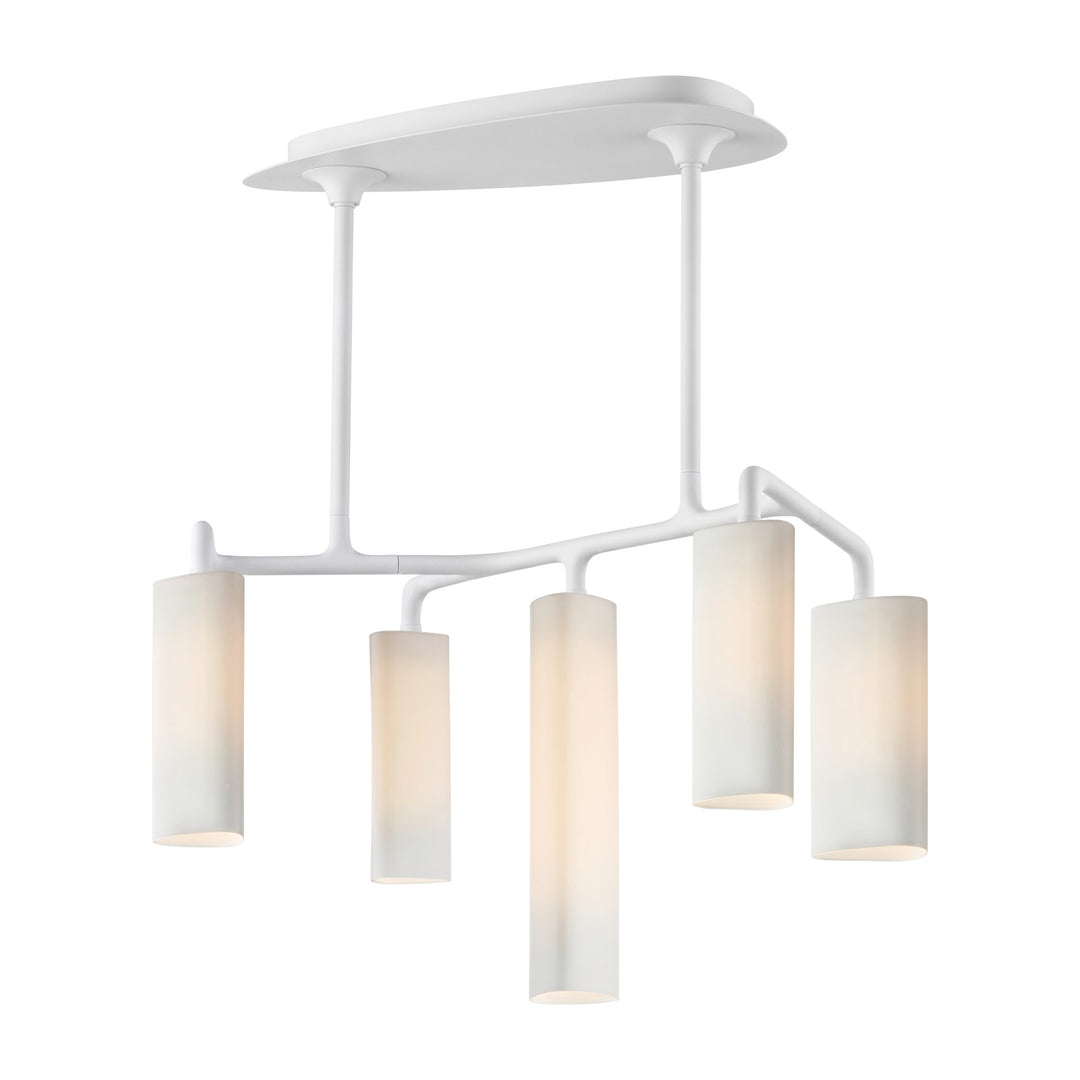 Tropo 5-Light LED Pendant by Studio M Lighting in White