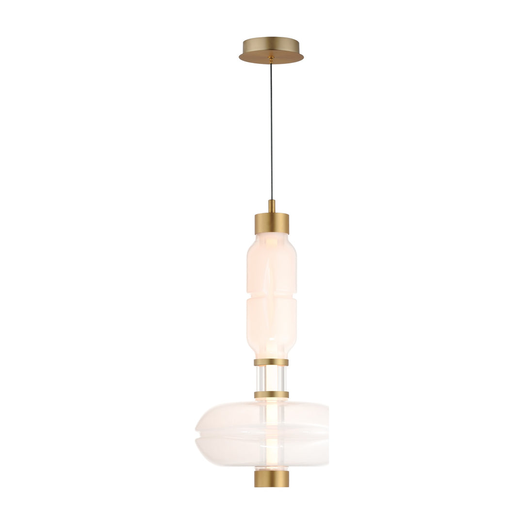 Gusto 22" LED Single Pendant by Studio M Lighting in Gold