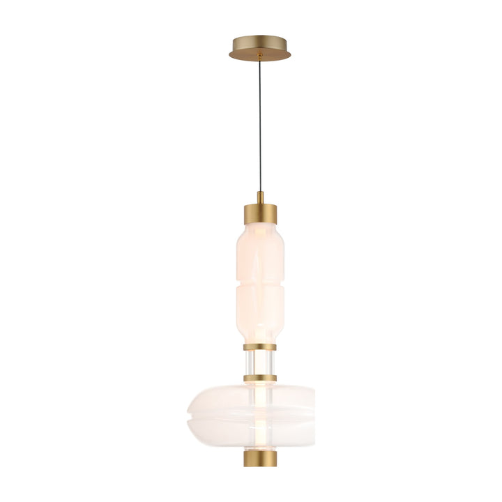 Gusto 22" LED Single Pendant by Studio M Lighting in Gold