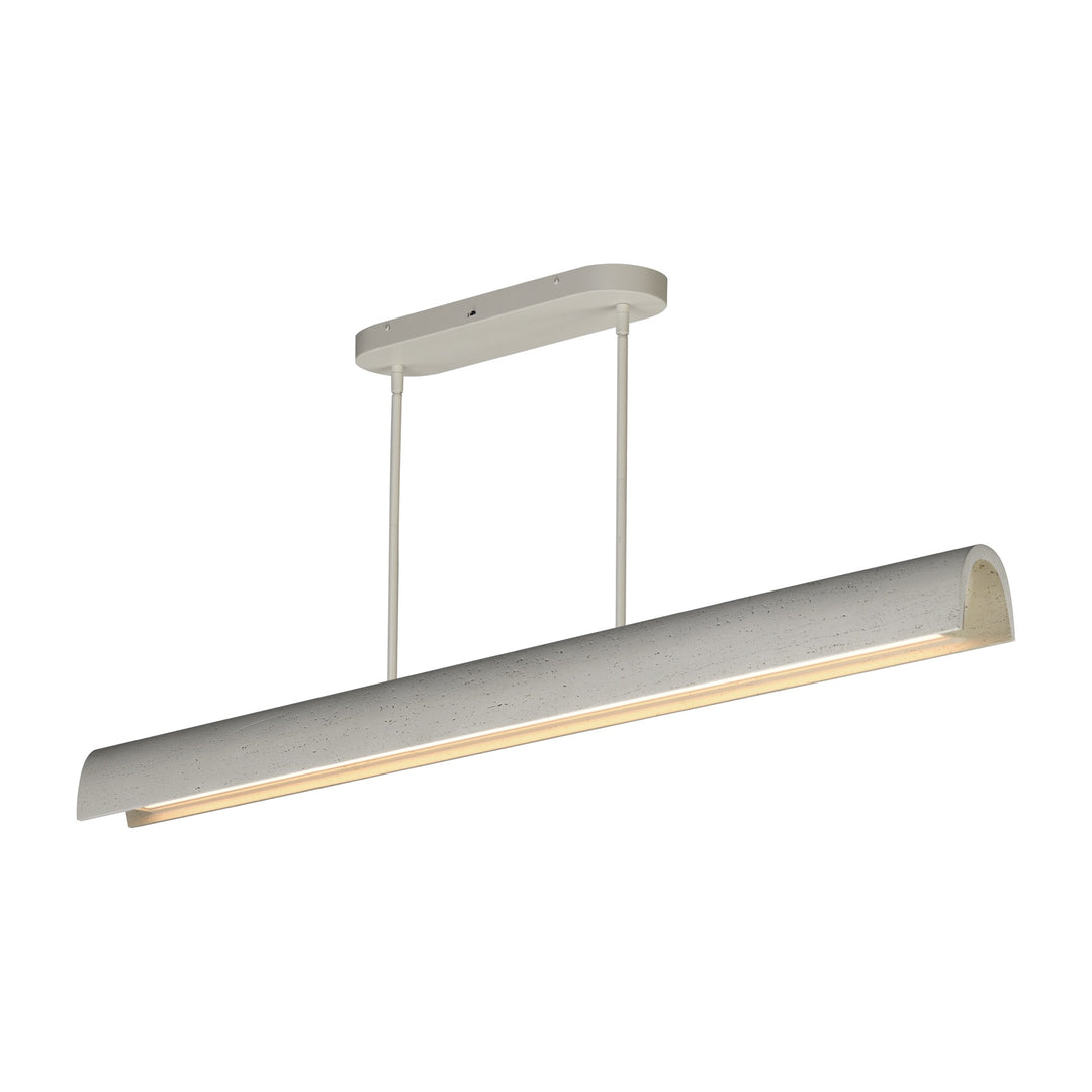 Matera 60 LED Linear Arch Pendant by Studio M Lighting in Chaulk White