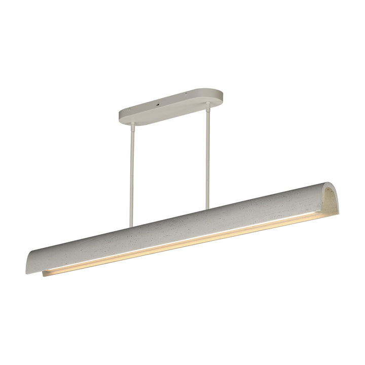 Matera 60 LED Linear Arch Pendant by Studio M Lighting in Chaulk White