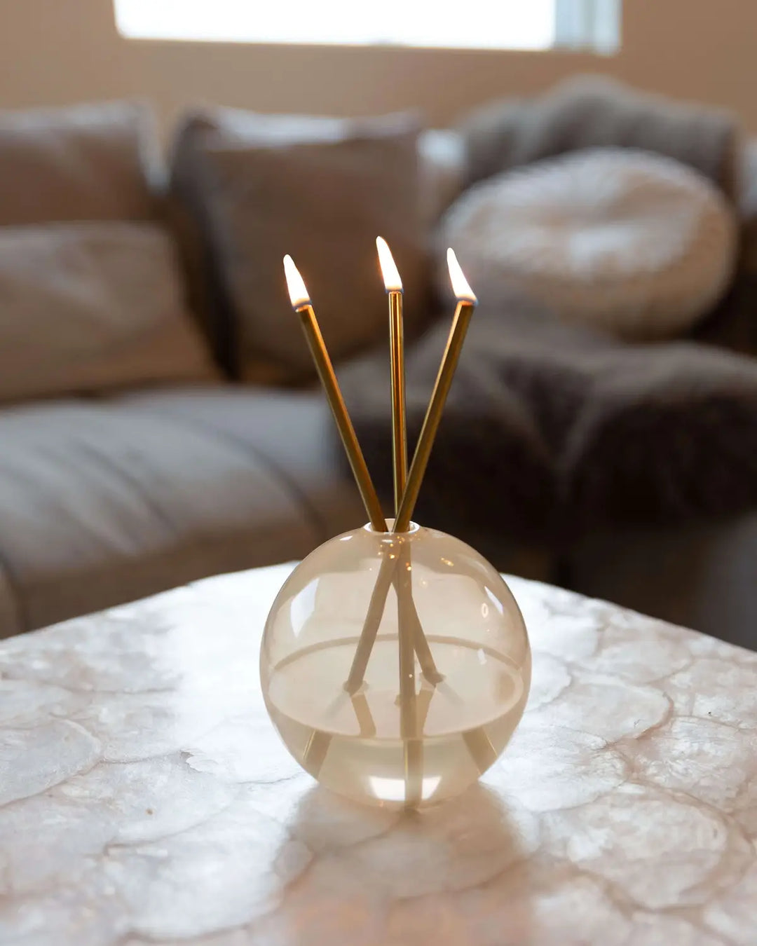Neva Vase — Pampas — lifestyle