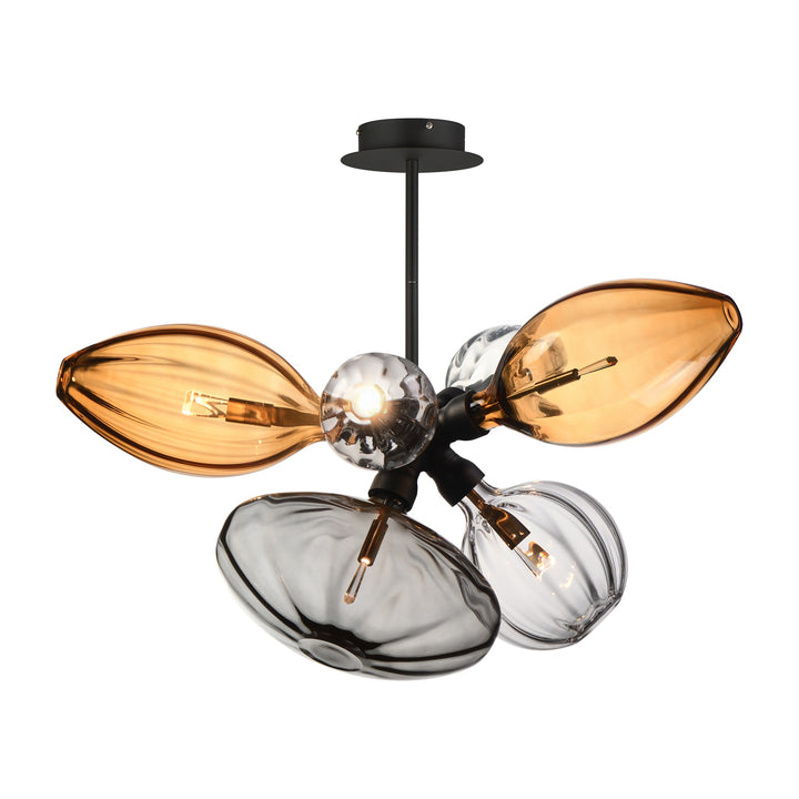 Ray Dance Cluster Ray Dance Single Cluster 6-Light LED Pendant by Studio M Lighting