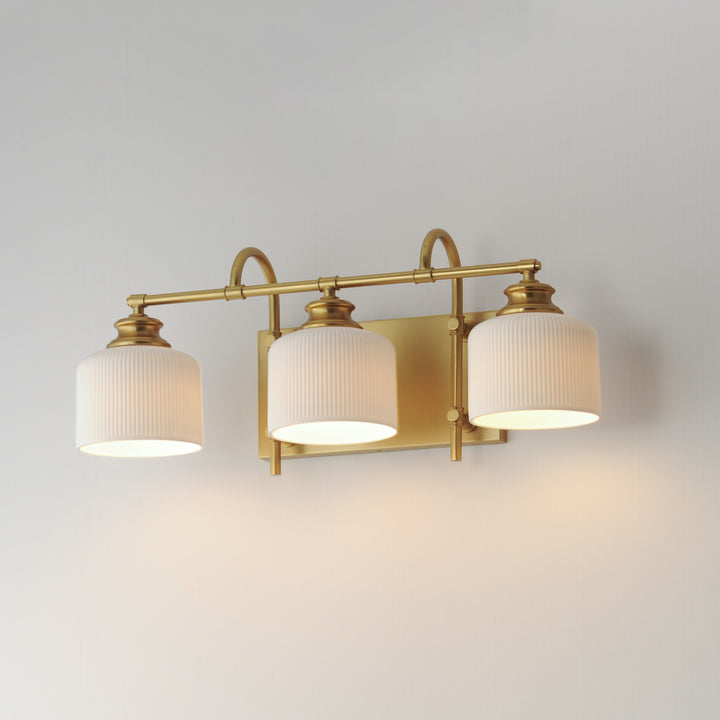 Bisque 3-Light Bath Vanity by Studio M Lighting – lifestyle