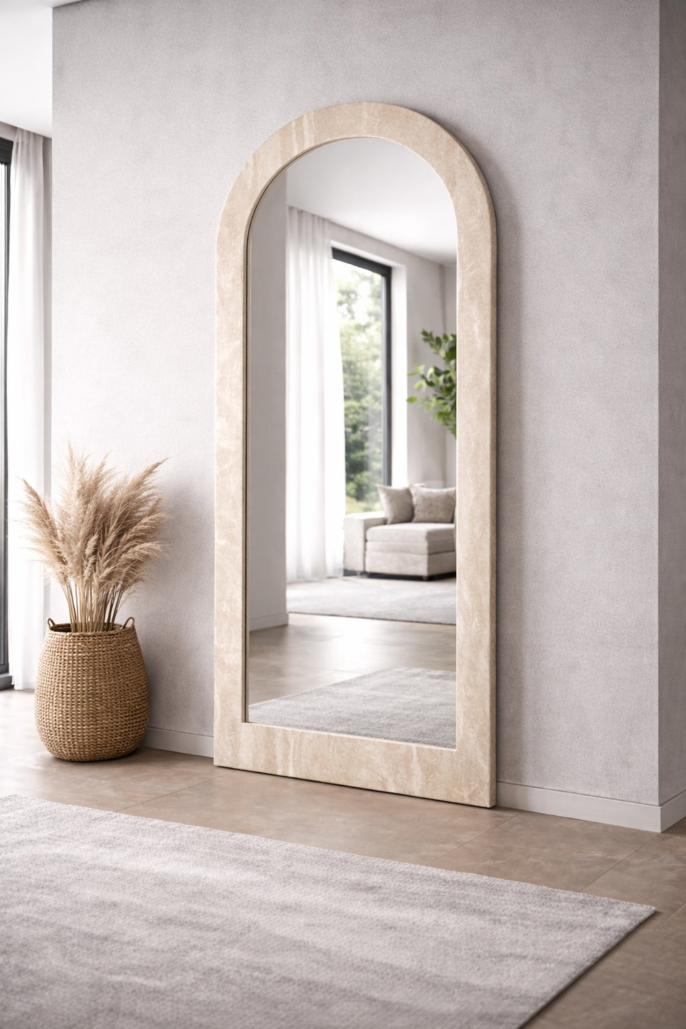 Petra Arched Mirror by Whiteline Modern Living – lifestyle
