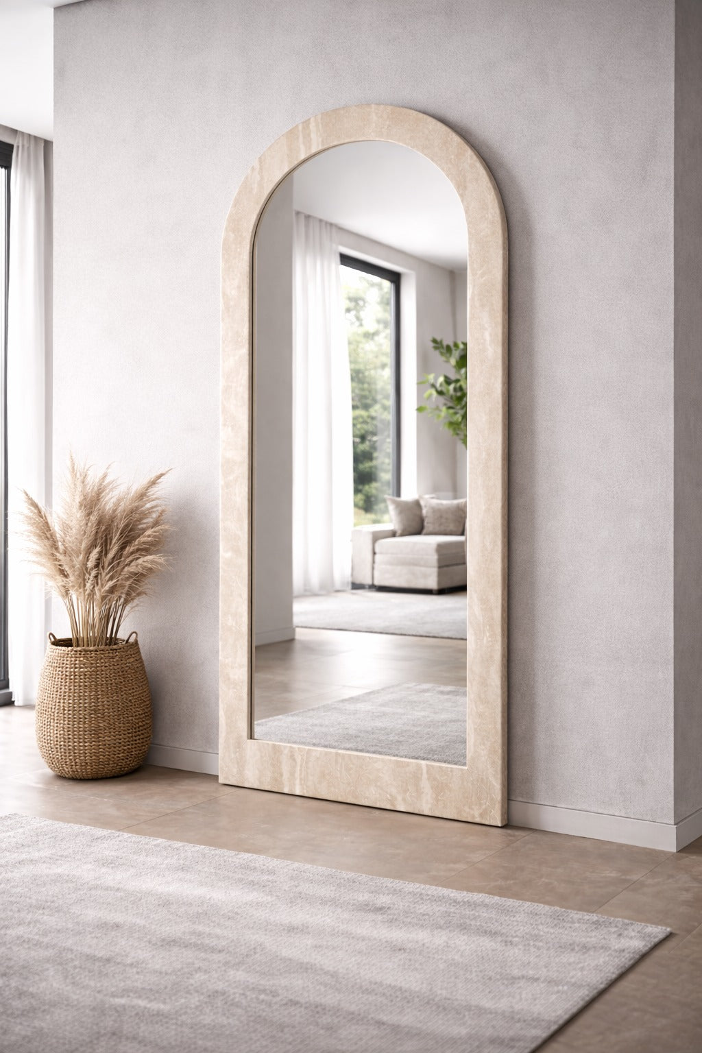 Petra Arched Mirror by Whiteline Modern Living – lifestyle