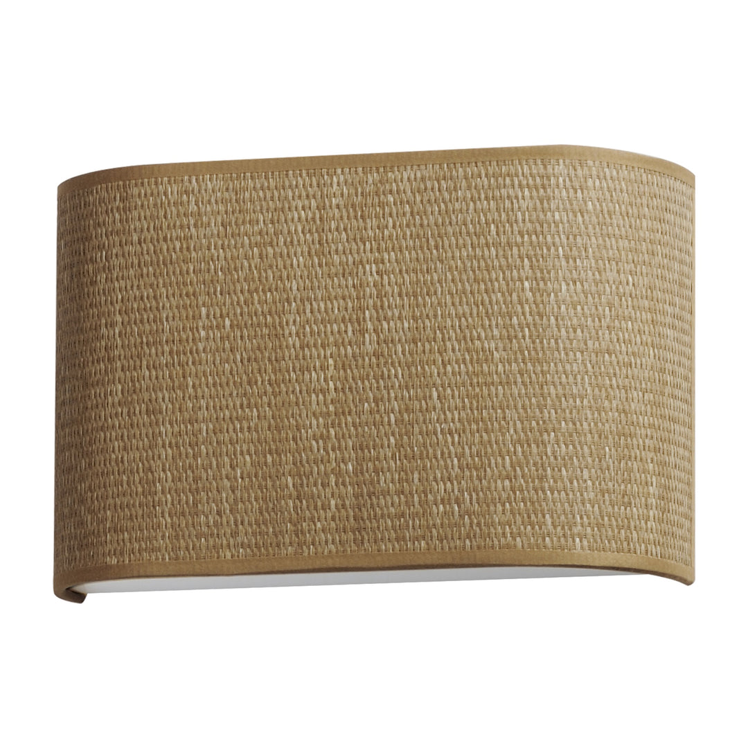 Prime 13 Wide LED Sconce 120-277 UNV Dim by Studio M Lighting in Grass Cloth