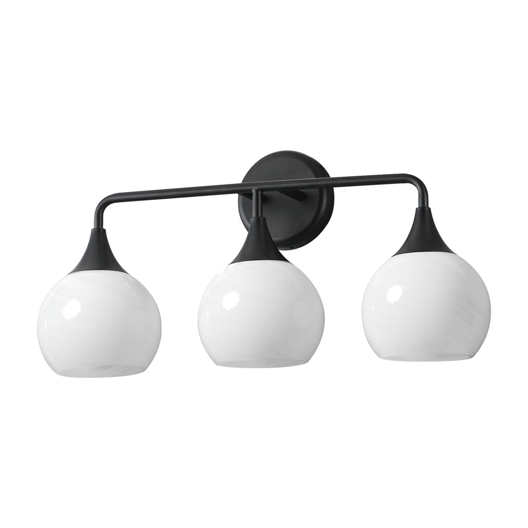 Neve 3-Light Bath Vanity by Studio M Lighting in Black