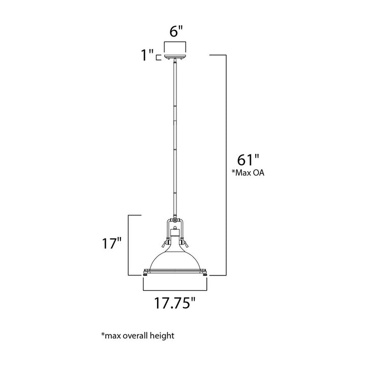 Wharf Pendant 265109 by Studio M Lighting – line drawing