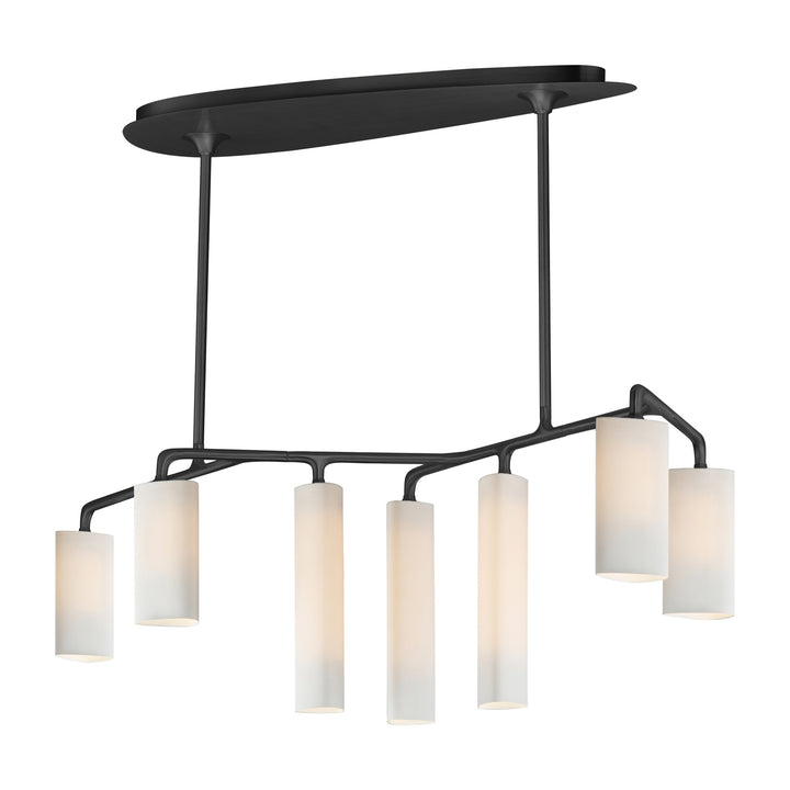 Tropo 7-Light LED Pendant by Studio M Lighting in Blackened Brass
