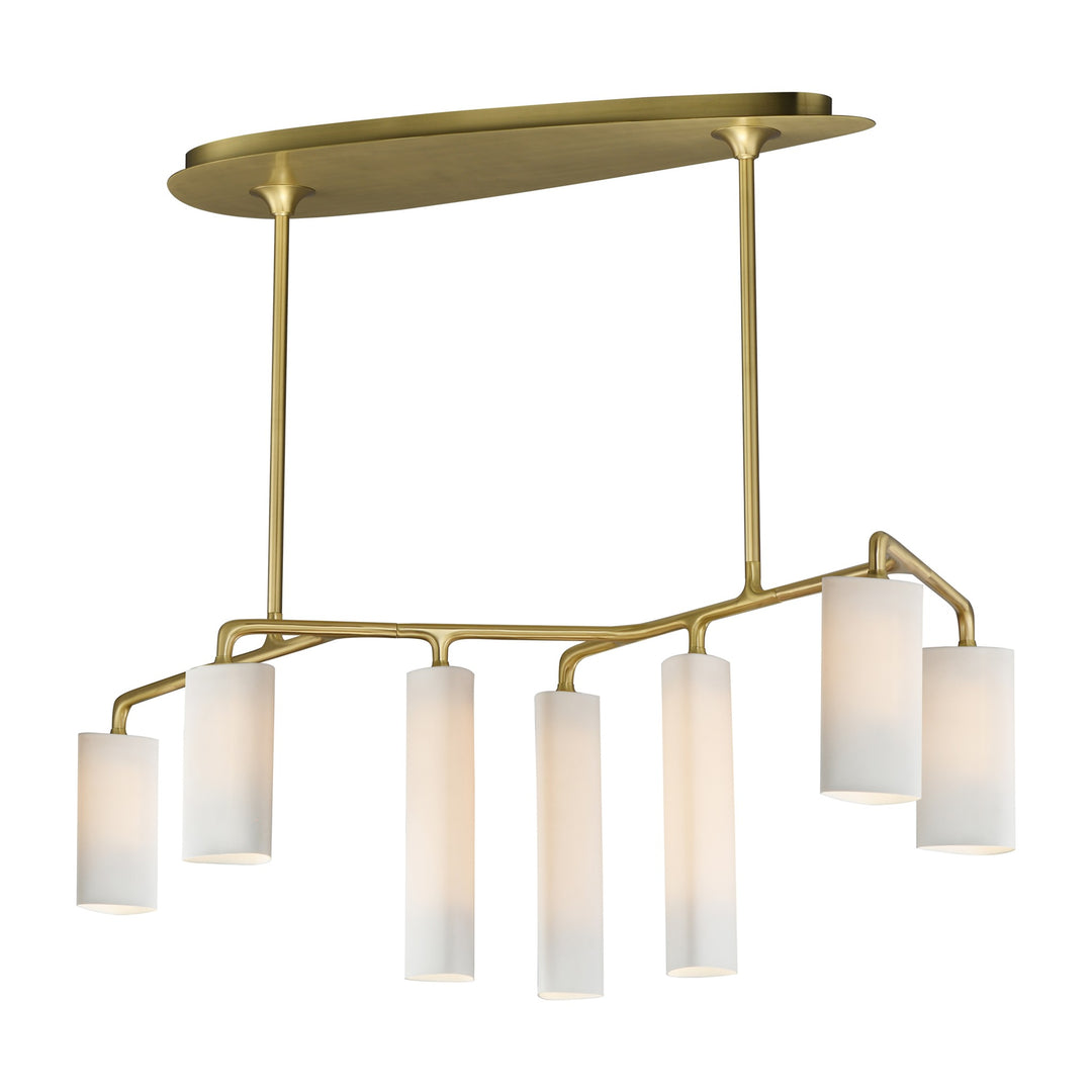 Tropo 7-Light LED Pendant by Studio M Lighting in Vintage Brass