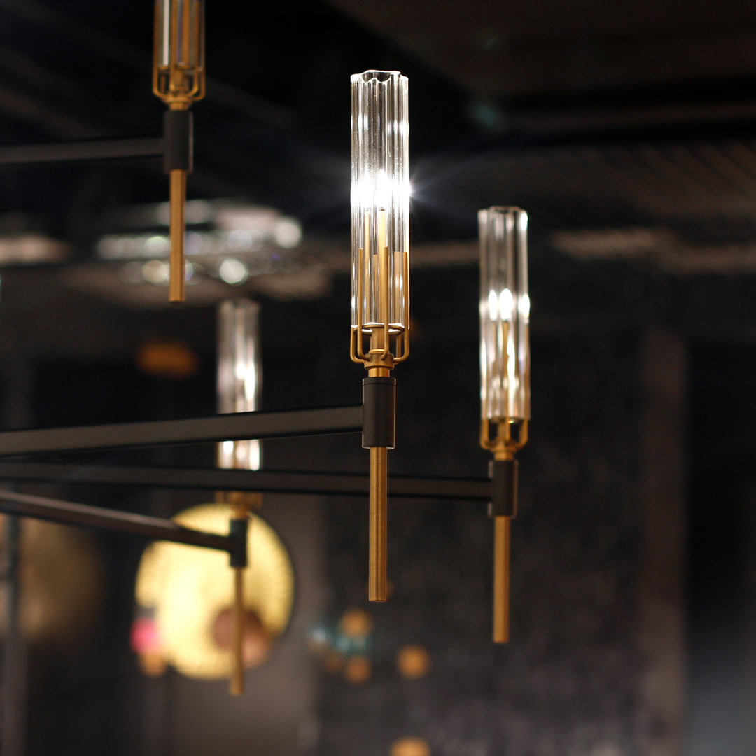 Flambeau 12-Light 2-Tier LED Chandelier by Studio M Lighting – lifestyle