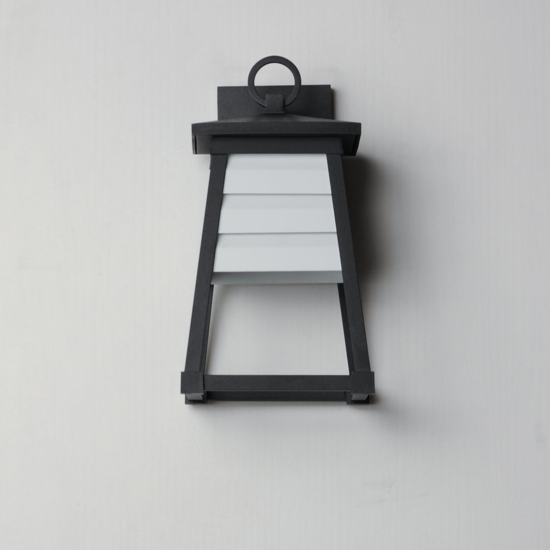 Shutters 1-Light Small Outdoor Wall Sconce by Studio M Lighting – lifestyle