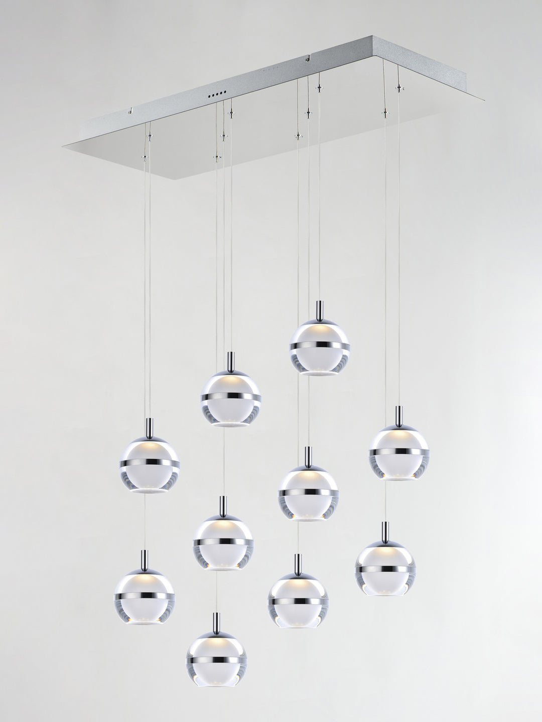 Swank LED 10-Light Rectangular Pendant by Studio M Lighting – lifestyle