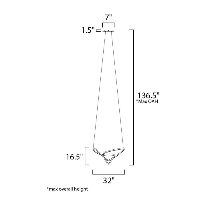 Perpetual Pendant 250454 by Studio M Lighting – line drawing