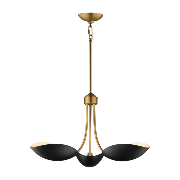 Maris Multi-Light Pendant by Studio M Lighting in Black / Natural Aged Brass