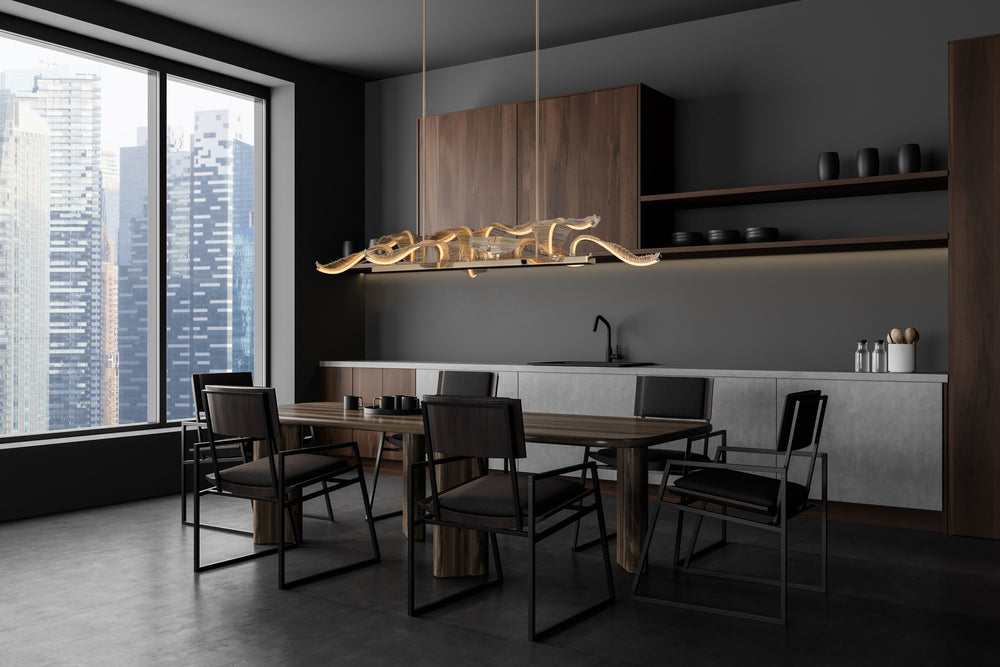 Lillet 10-Light LED Linear Pendant by Studio M Lighting – lifestyle
