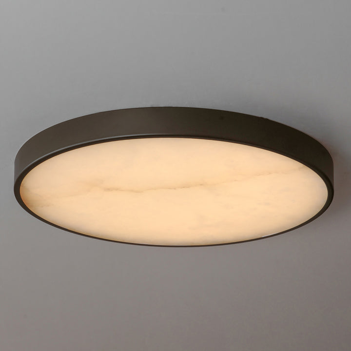 Slab 12 LED Alabaster Flush Mount by Studio M Lighting – lifestyle