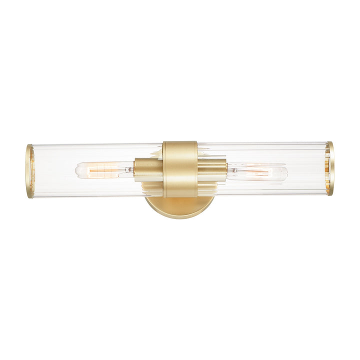 Crosby 2-Light Wall Sconce by Studio M Lighting in Satin Brass