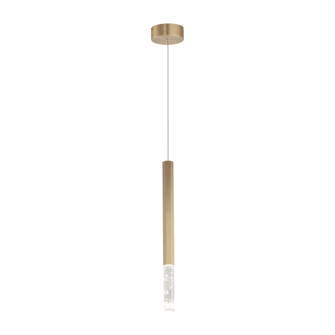 Diaphane LED 1-Light Pendant 151021 by Studio M Lighting in Gold