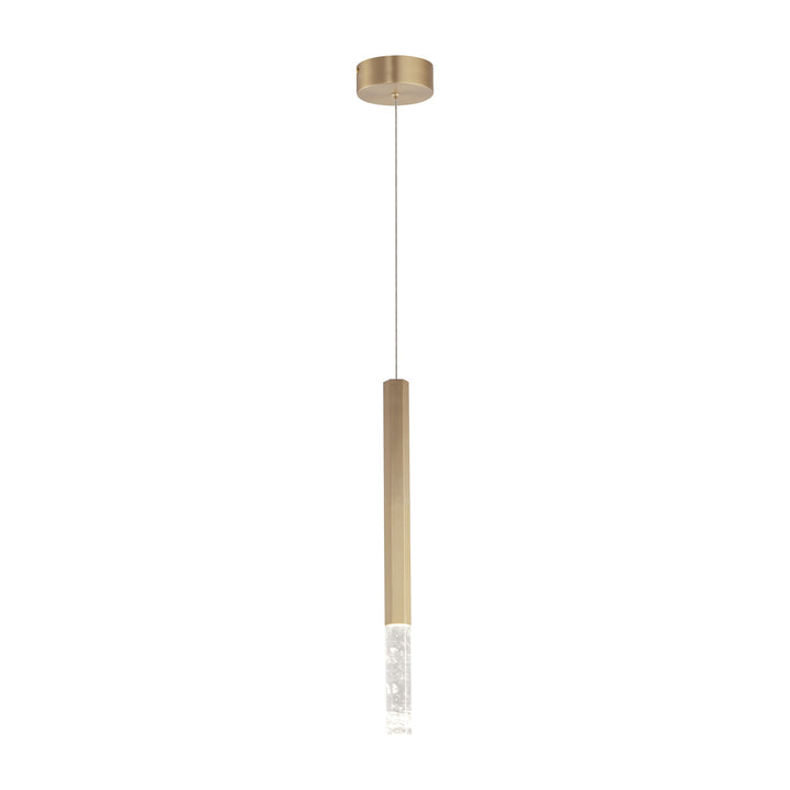 Diaphane LED 1-Light Pendant 151021 by Studio M Lighting in Gold