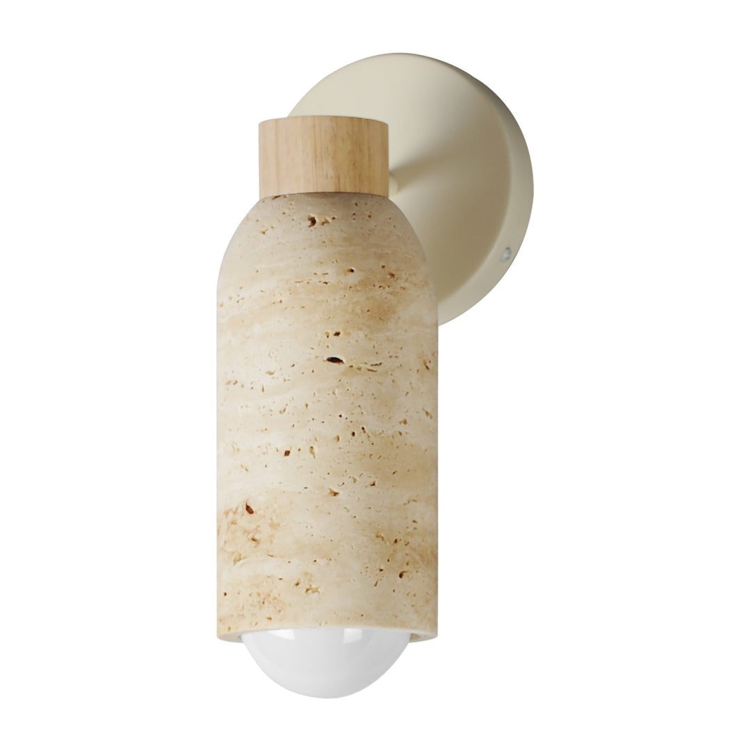 Pompeii 1-Light Wall Sconce by Studio M Lighting in Travertine / Oyster