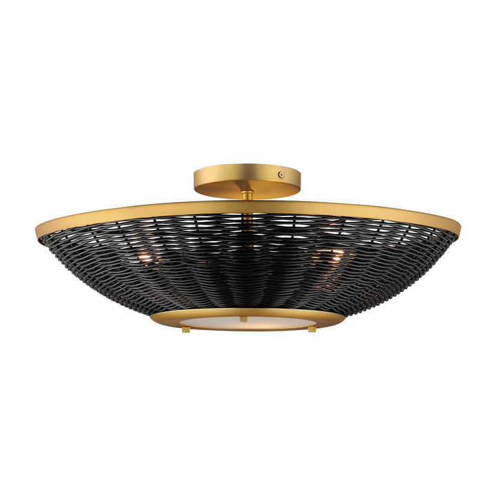 Rattan 20 Wall Sconce/Semi Flush Mount by Studio M Lighting