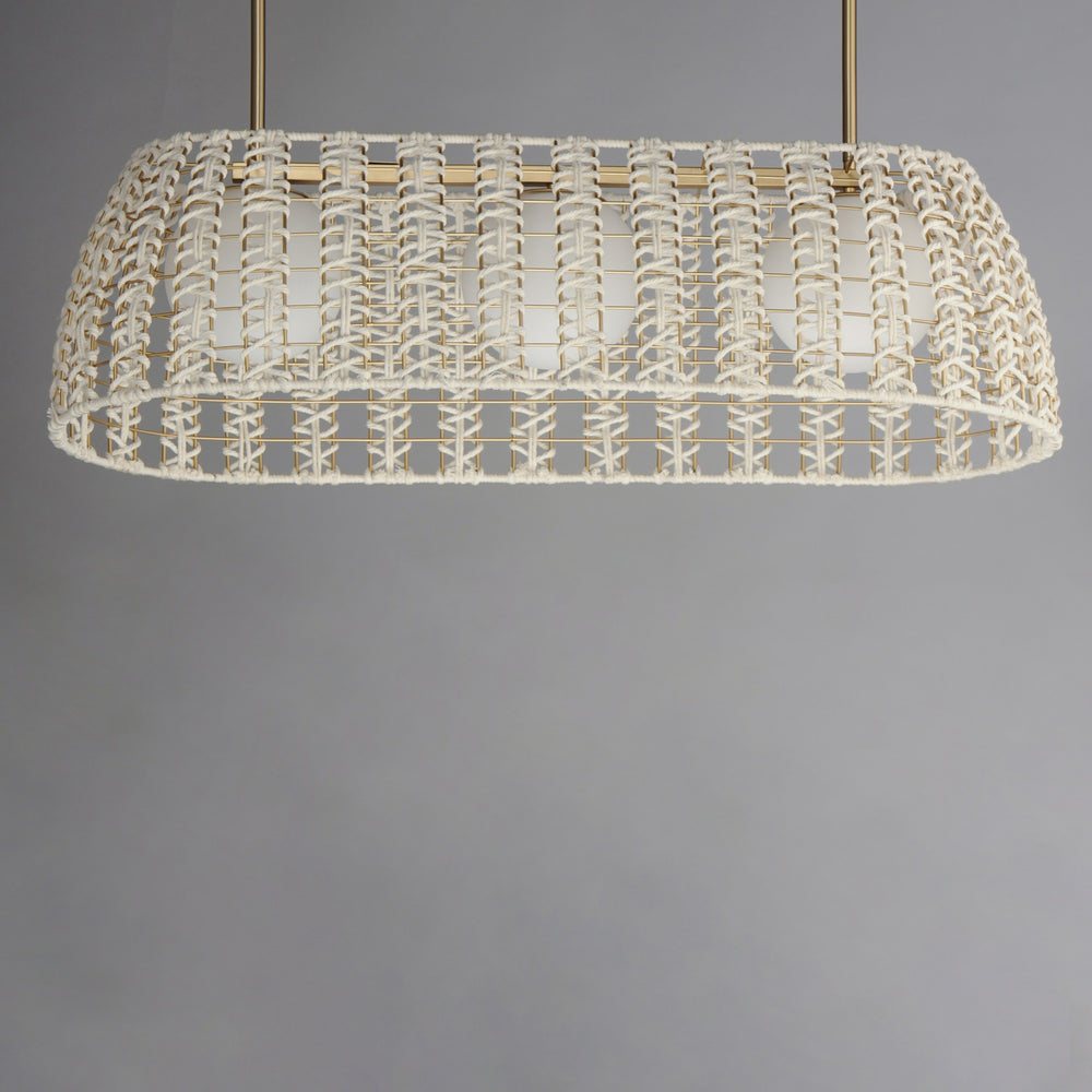 Macrame 3-Light Linear Pendant by Studio M Lighting – lifestyle