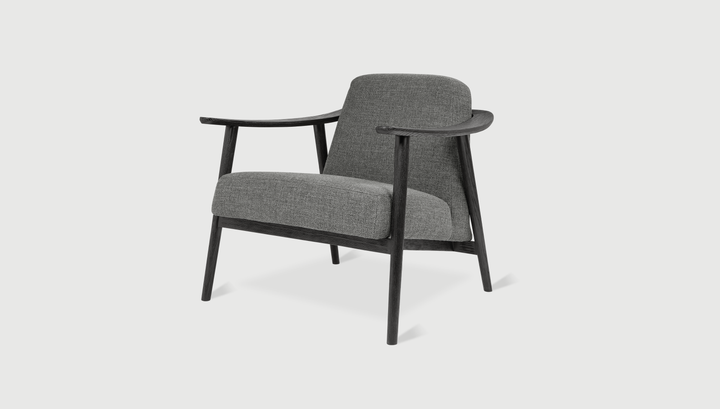 Baltic Chair in Andorra Pewter with Black Ash frame