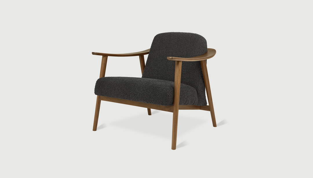 Baltic Chair in Node Nocturne with Classic Walnut frame