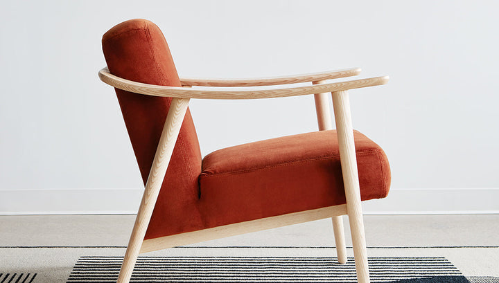 Baltic Chair in Velvet Russet lifestyle