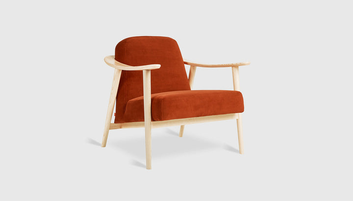 Baltic Chair in Velvet Russet with Natural Ash frame