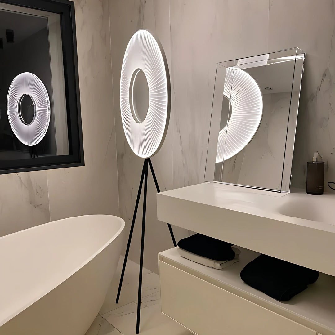 Iris Bahia Single Ring Floor Lamp by Interior Moderna - view 9