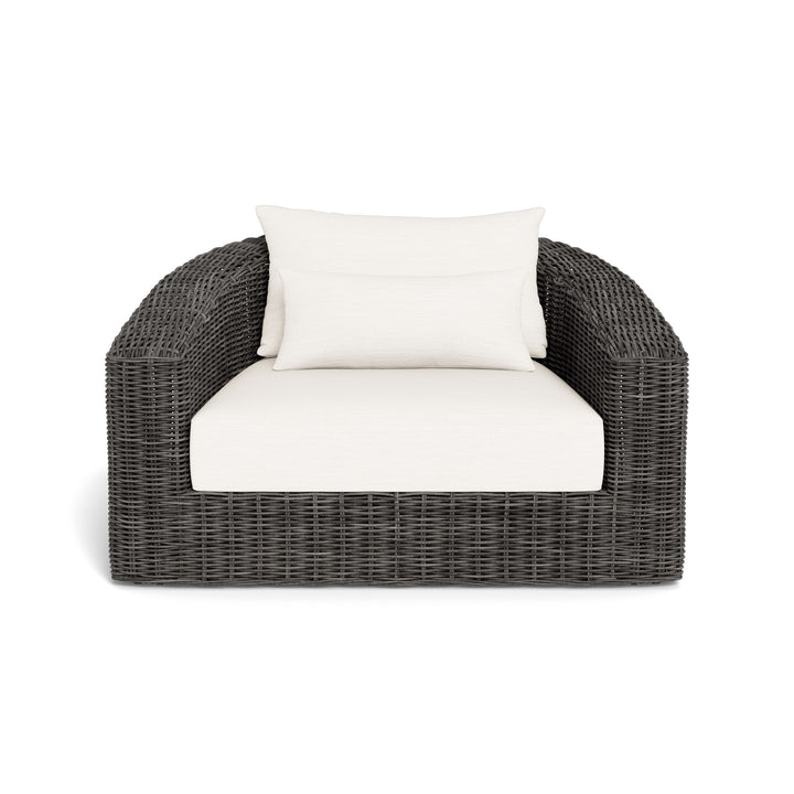 Barcelona Lounge Chair by Harbour in Wicker Grey