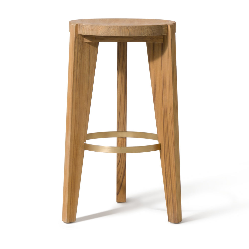 Bari Bar Stool by Harbour in Teak Natural