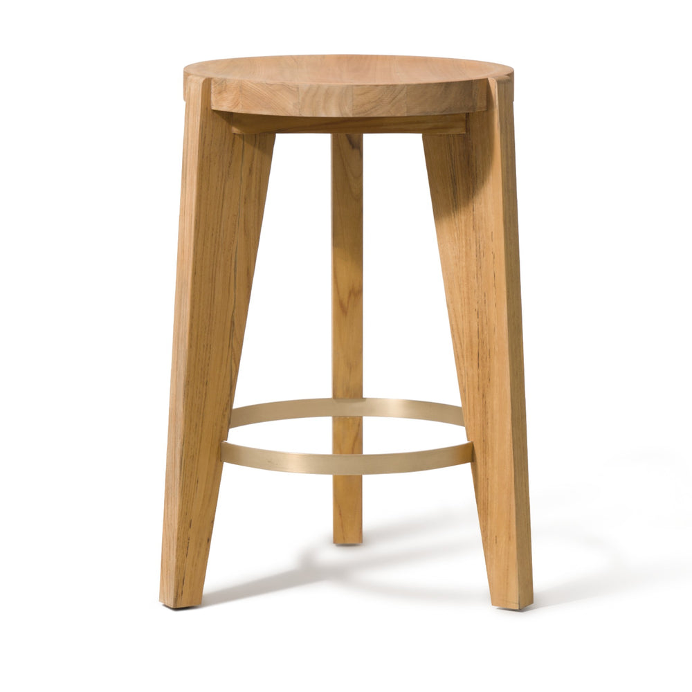 Bari Counter Stool by Harbour in Teak Natural