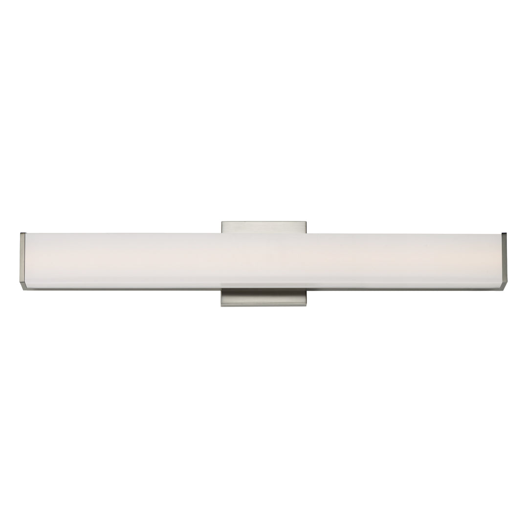 Baritone 30" LED Bath Vanity by ET2 Lighting in Polished Chrome, front view