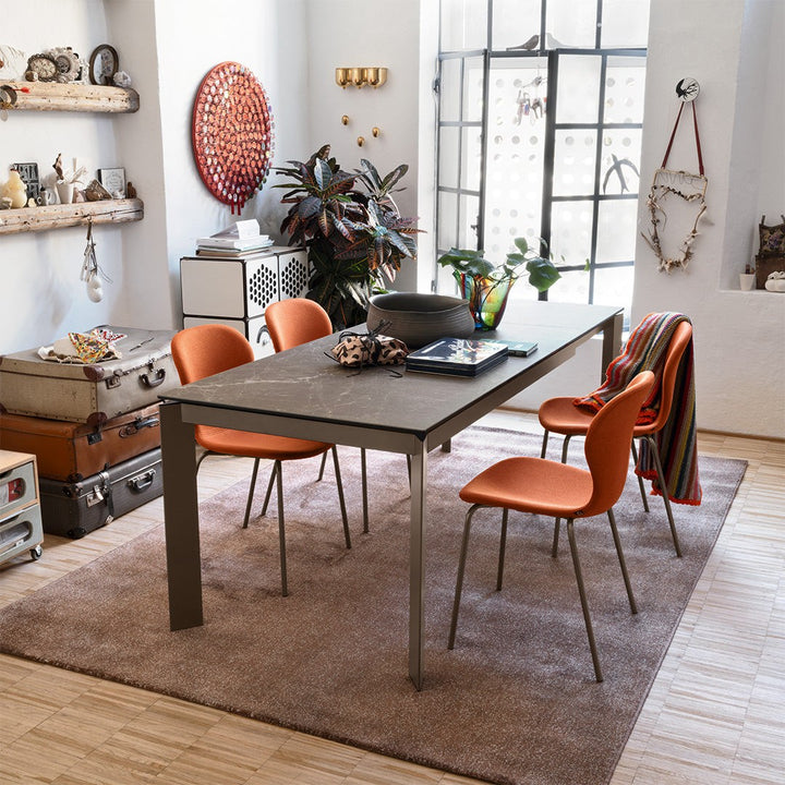 Baron Extendable Dining Table by Connubia in a styled interior