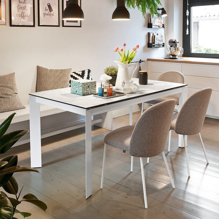 Baron Extendable Dining Table by Connubia in a styled interior