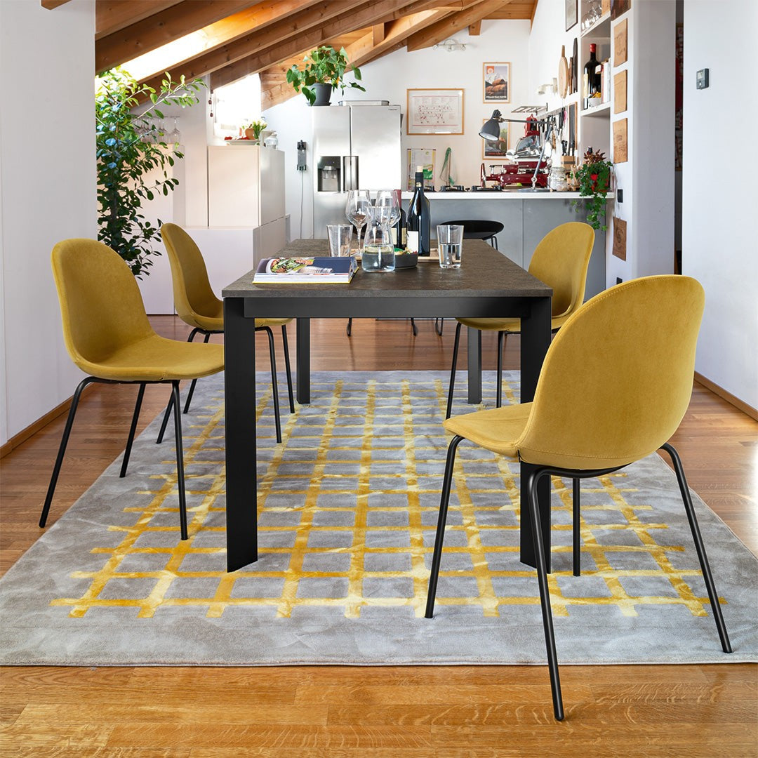 Baron Extendable Dining Table by Connubia in a styled interior