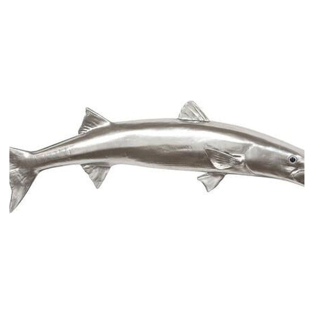 Barracuda Fish Wall Sculpture, Resin Phillips Collection