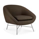 Ethnicraft Barrow lounge chair in Paon fabric